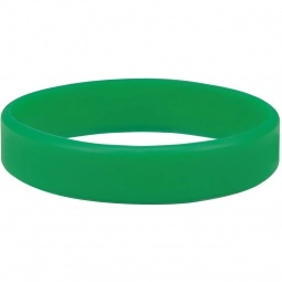 Green Screenprinted Custom Silicone Wristband