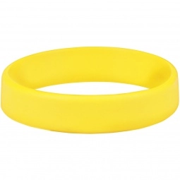 Yellow Screenprinted Custom Silicone Wristband