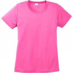 Neon Pink Sport-Tek Competitor Custom T-Shirt - Women's