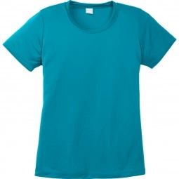 Tropic Blue Sport-Tek Competitor Custom T-Shirt - Women's