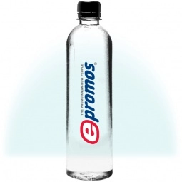 Full Color Cylinder Bottled Promotional Water - Half Liter - 16.9 oz.