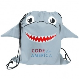 Paws & Claws Promotional Drawstring Backpack - Shark