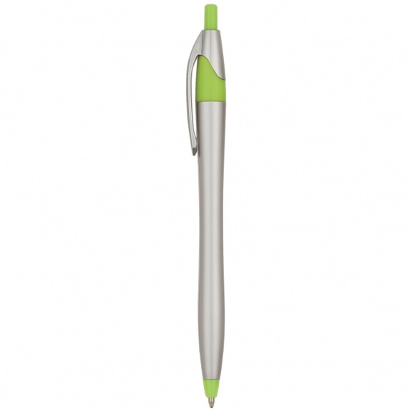 Silver/Lime Green Javelin Custom Pen