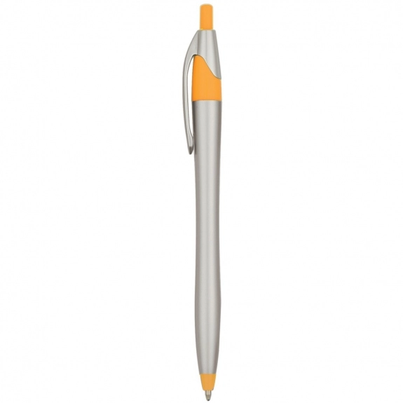 Silver/Orange Javelin Custom Pen