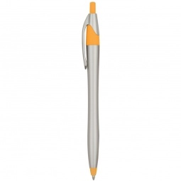 Silver/Orange Javelin Custom Pen