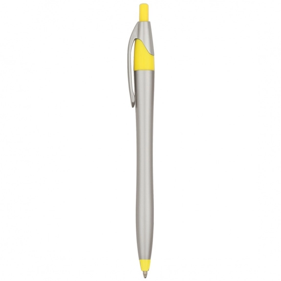 Silver/Yellow Javelin Custom Pen