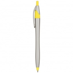 Silver/Yellow Javelin Custom Pen