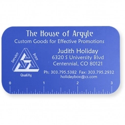 Blue Anodized Aluminum Logo Business Cards