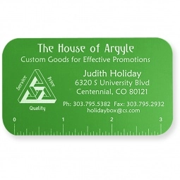 Green Anodized Aluminum Logo Business Cards