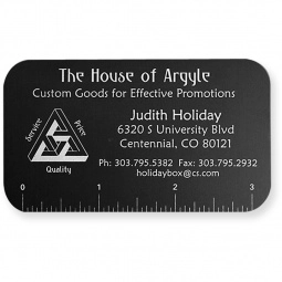 Black Anodized Aluminum Logo Business Cards