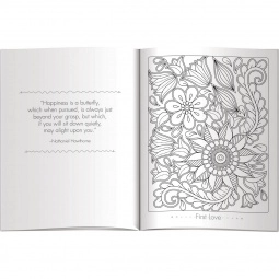 Inside - Color Comfort Adult Custom Coloring Books - Flowers