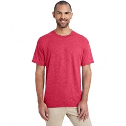 Heather Sport Scarlet Red Gildan DryBlend 50/50 Logo T-Shirt - Colors