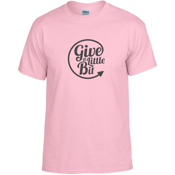 Light Pink Gildan DryBlend 50/50 Logo T-Shirt - Colors