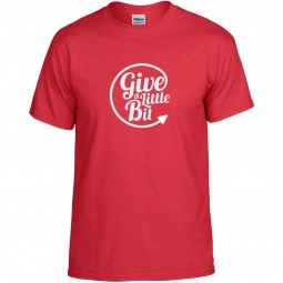 Red Gildan DryBlend 50/50 Logo T-Shirt - Colors