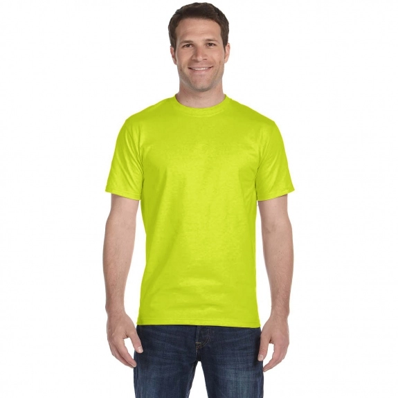 Safety Green Gildan DryBlend 50/50 Logo T-Shirt - Colors