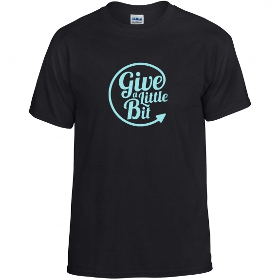 Black Gildan DryBlend 50/50 Logo T-Shirt - Colors