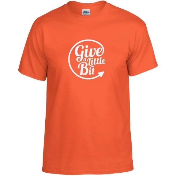 Safety Orange Gildan DryBlend 50/50 Logo T-Shirt - Colors