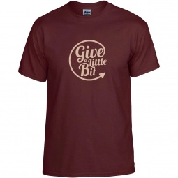 Sport Dark Maroon Gildan DryBlend 50/50 Logo T-Shirt - Colors
