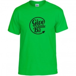 Electric Green Gildan DryBlend 50/50 Logo T-Shirt - Colors