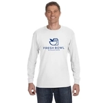 White - JERZEES Long Sleeve Promotional T-Shirt