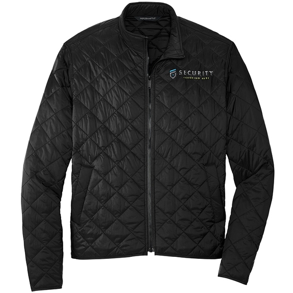 Deep Black Mercer+Mettle&#153; Quilted Custom Full-Zip Jacket