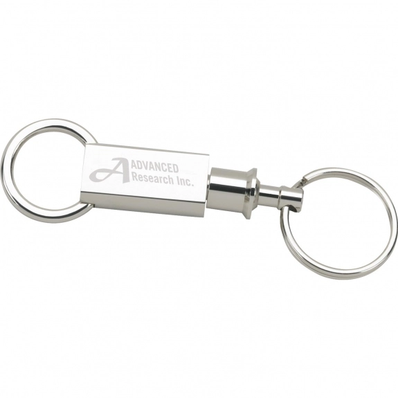 Promotional Customized Silver Twist Lock Key Holder