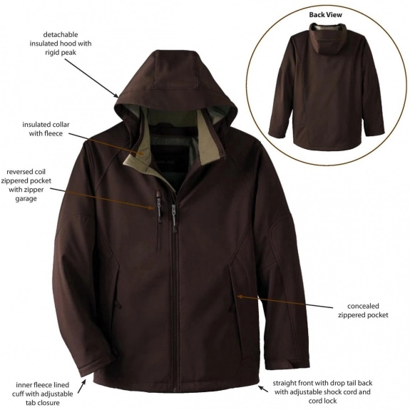 Features - North End Insulated Soft Shell Custom Jackets - Men's