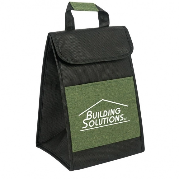 Green - Heather Accented Custom Lunch Bag