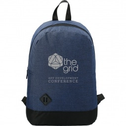 Navy Heather Promotional Computer Backpack - 15"