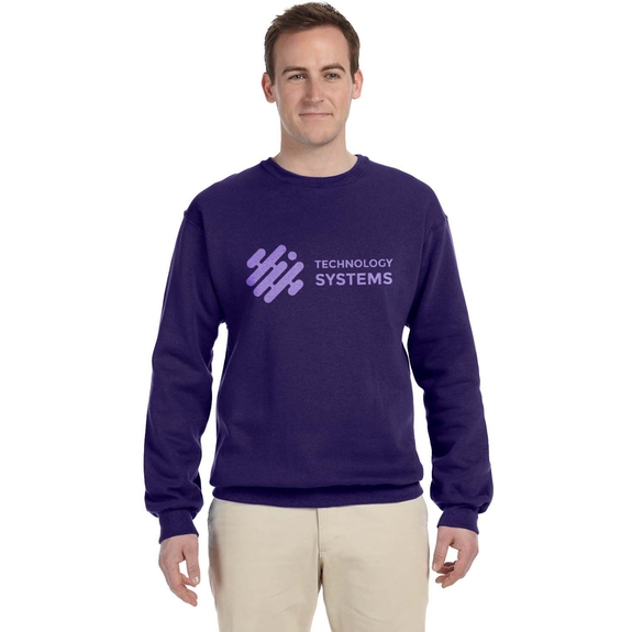 Deep Purple - JERZEES Crewneck Custom Sweatshirt