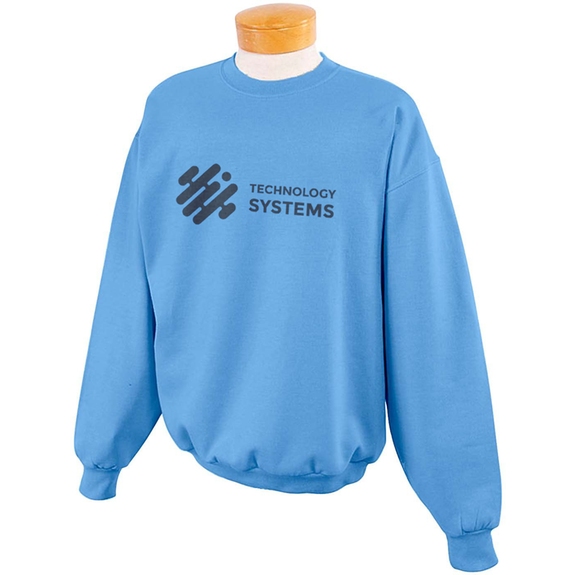 Columbia Blue - JERZEES Crewneck Custom Sweatshirt
