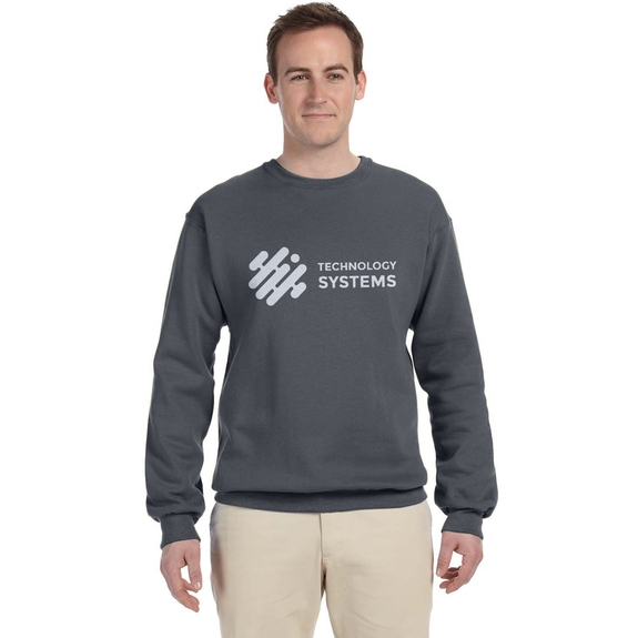 Charcoal Grey - JERZEES Crewneck Custom Sweatshirt