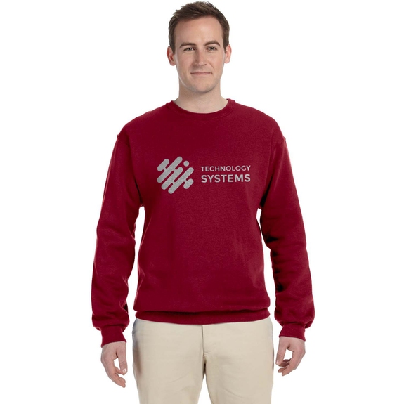 Cardinal - JERZEES Crewneck Custom Sweatshirt