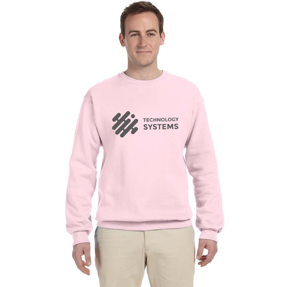 Classic Pink - JERZEES Crewneck Custom Sweatshirt
