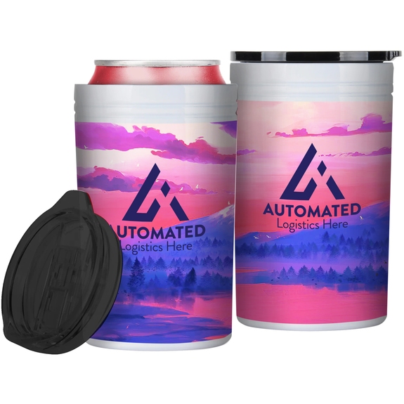 Full Color Wrap Branded Tumbler and Can Insulator - 12 oz.