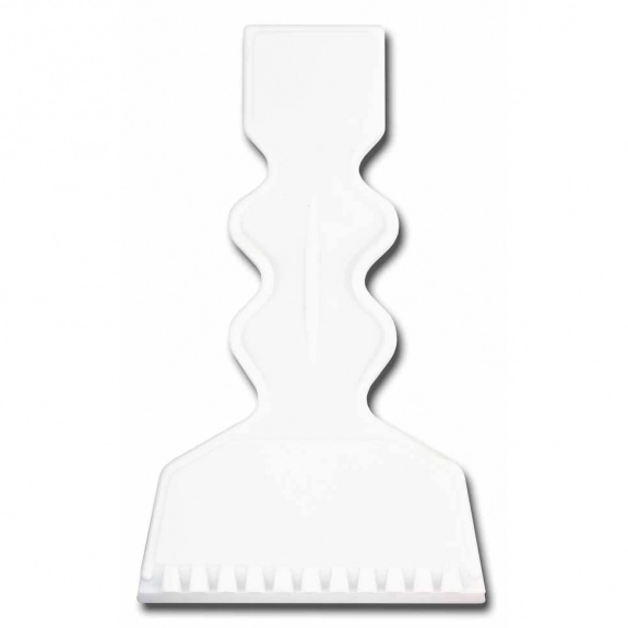White Power-Grip Promo Logo Ice Scraper - 3"