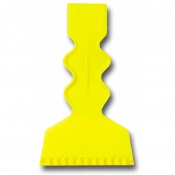 Yellow Power-Grip Promo Logo Ice Scraper - 3"