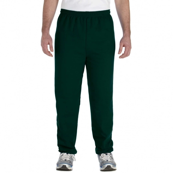 Forest Green Heavy Blend Custom Sweatpants by Gildan Model