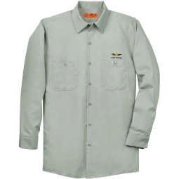 Red Kap® Long Sleeve Custom Industrial Work Shirt