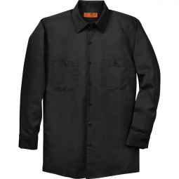 Black Long Sleeve Custom Industrial Work Shirt