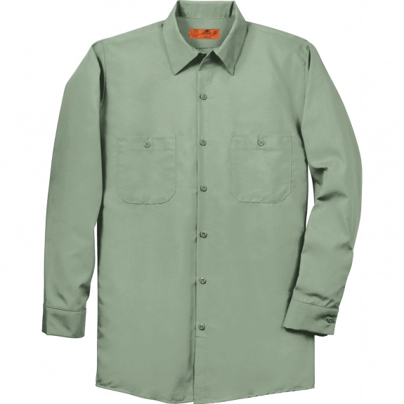 Light Green Long Sleeve Custom Industrial Work Shirt