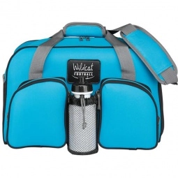 Turquoise All Purpose Weekender Printed Duffle Bag - 18"