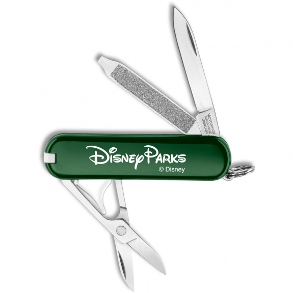 green Classic Promotional Pocket Knife by Victorinox Swiss Army