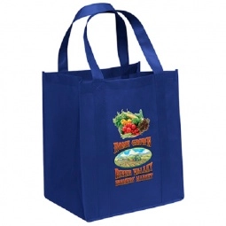 Royal Blue Full Color Big Thunder Promotional Grocery Tote