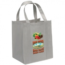 Gray Full Color Big Thunder Promotional Grocery Tote