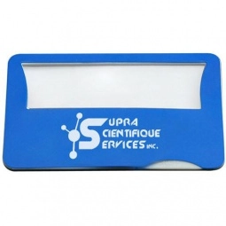 BLUE Credit Card Lighted Logo Magnifier