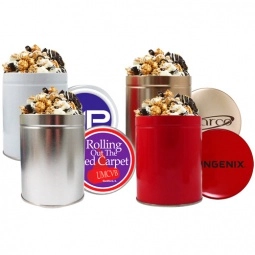 Gourmet Promotional Popcorn Tin - 1 Quart