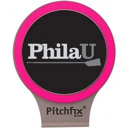 Pink Pitchfix Custom Golf Ball Marker w/ Hat Clip
