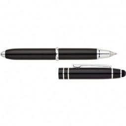 Black Aluminum LED Light Stylus Custom Pen