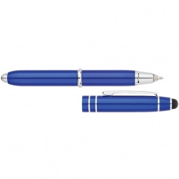 Blue Aluminum LED Light Stylus Custom Pen